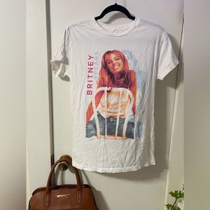 Britney Spears Medium White Tee - Classic - Vintage